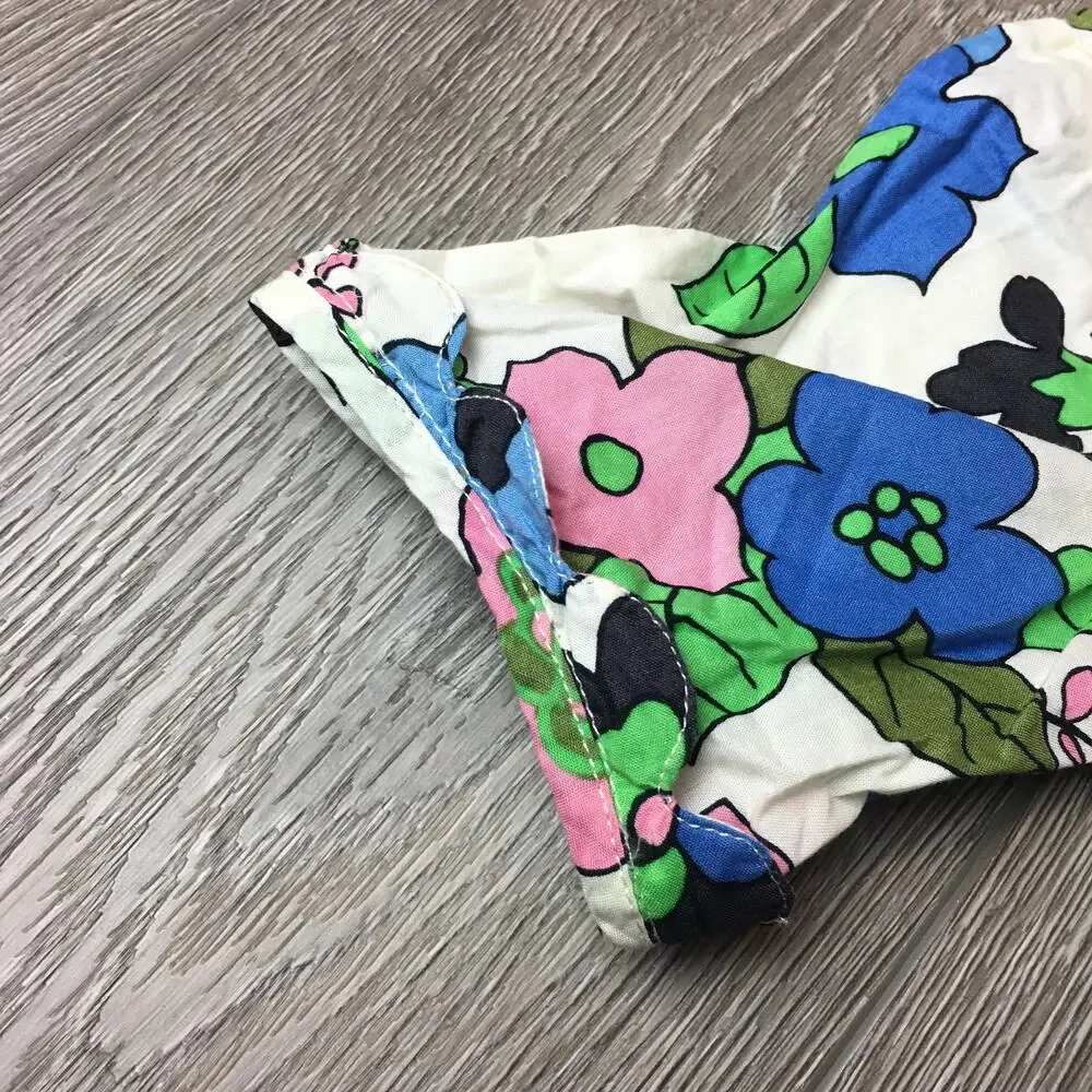 Victoria Beckham for Target Girls Floral Cotton Multicolor Top Short Sleeve XS